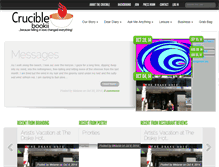 Tablet Screenshot of cruciblebookii.com